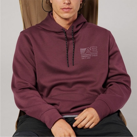 American Eagle Outfitters Maroon/burgundy Hoodie - Picture 1 of 11